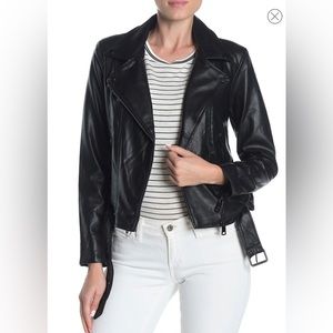 Elodie Faux Leather Moto Jacket